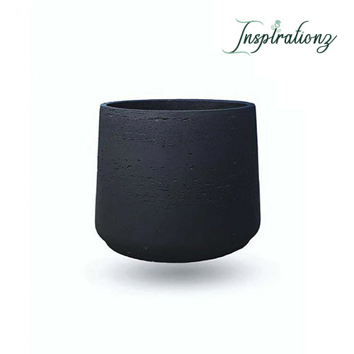 Inspirationz - ANTO BLACK CEMENT PLANTER 13''